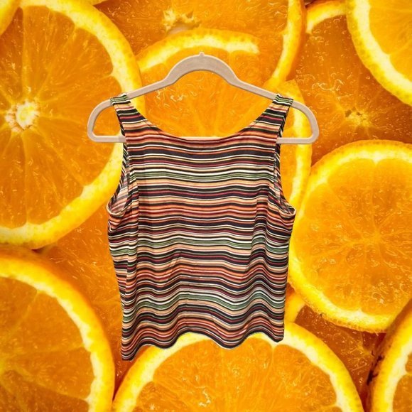JONES New York Colorful Striped Tank Top - Picture 3 of 3